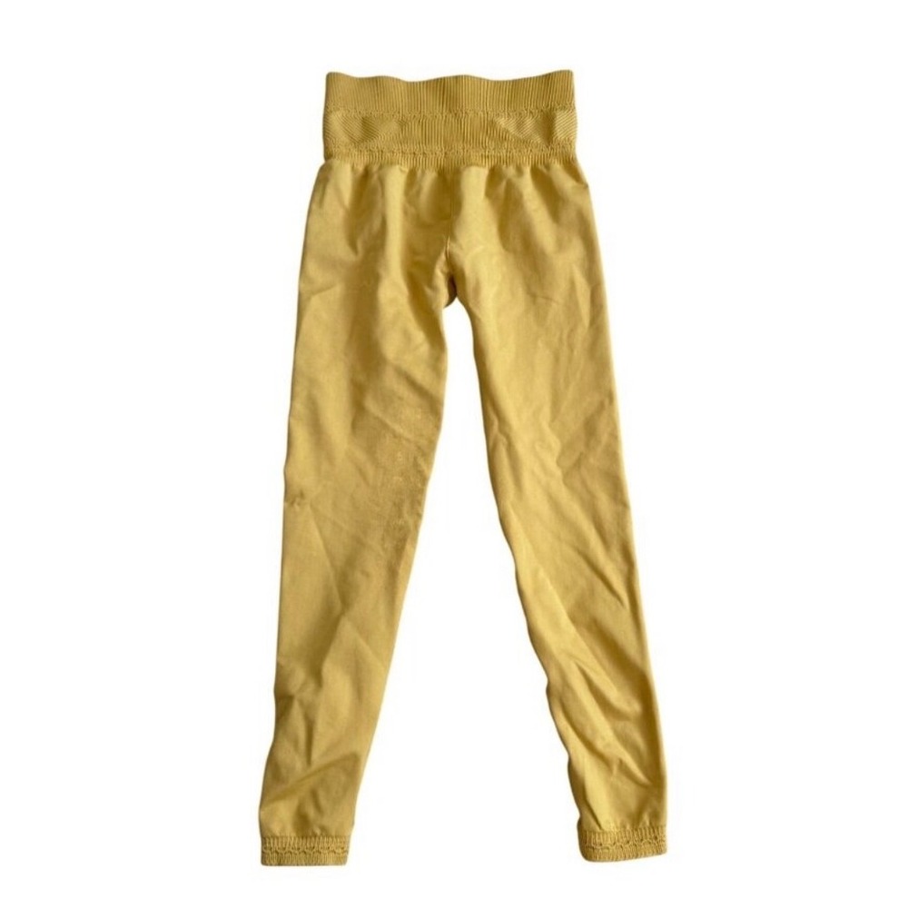 Gymshark Energy+ Seamless High Waisted Leggings Marigold Yellow Womens Medium‎